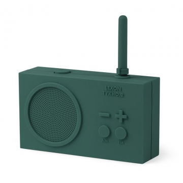 Tykho 2 radio green dark   -   lexon